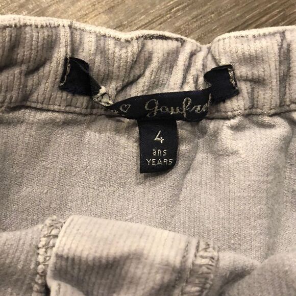 Lili Goufrette Girls Gray Corduroy Ruffle Skirt - Picture 4 of 5
